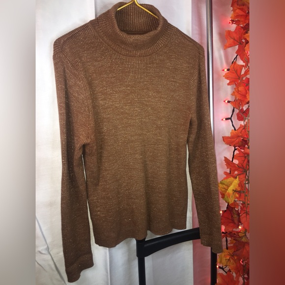 Mountain Lake Sweaters Mountain Lake Womens Tan Colored Turtle Neck